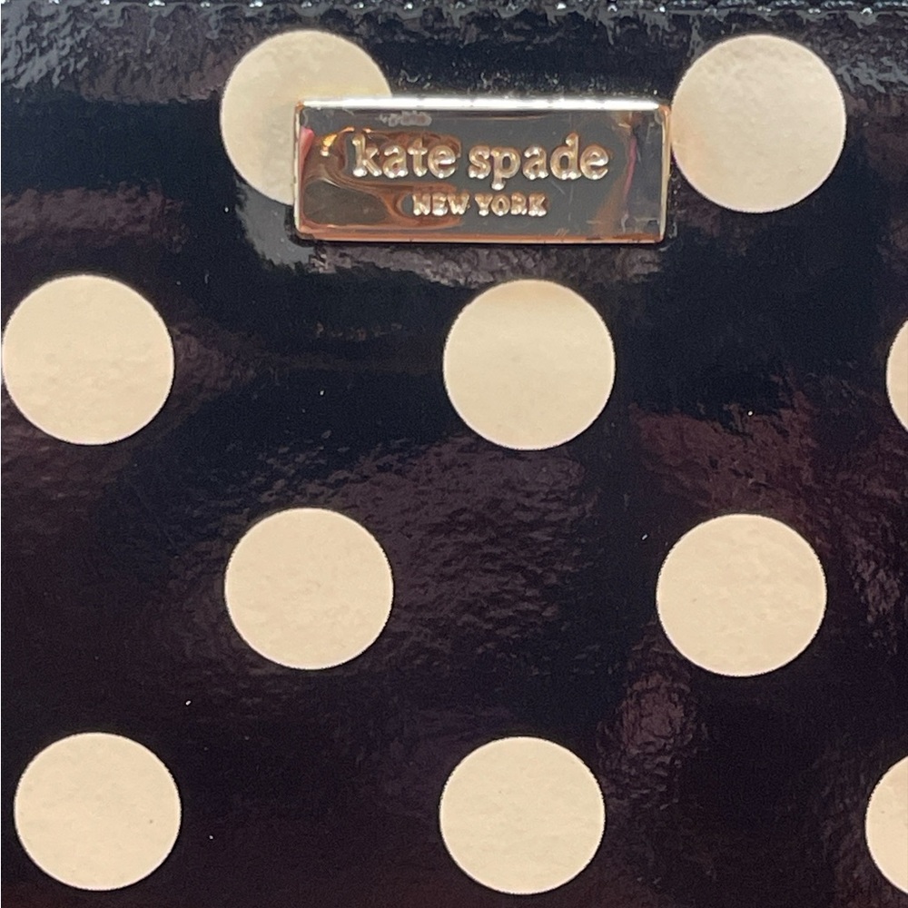 Kate Spade polka dot long zippy wallet - Picture 3 of 9